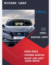 NISSAN LEAF 2022-2023 OWNERS MANUAL RHD AND LHD